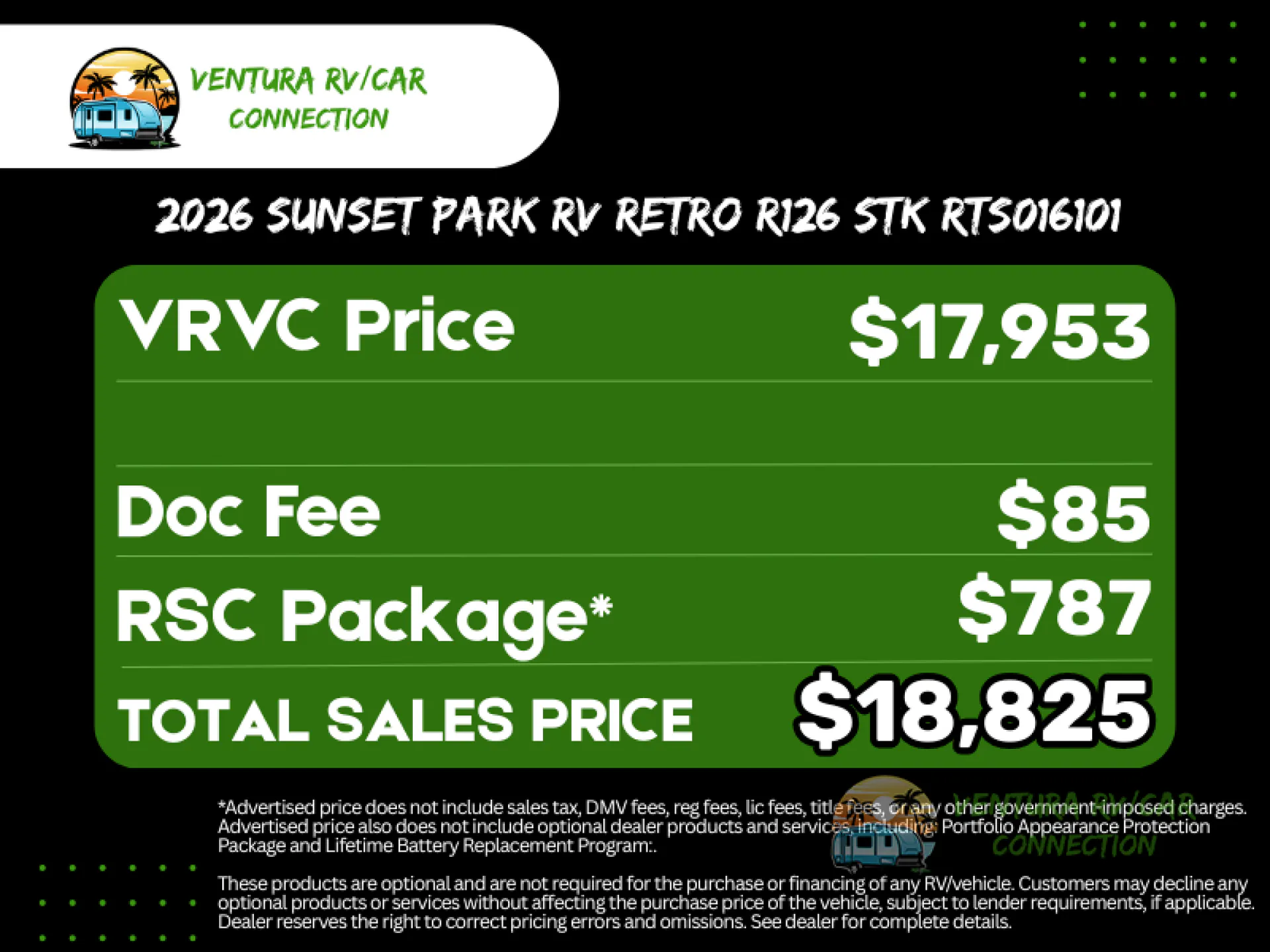 2026 Sunset Park RV Retro 126 - Photo 3
