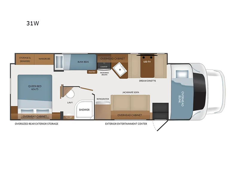 2026 Fleetwood Altitude 31W - Floor plan