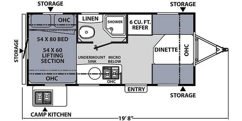 Coachmen Apex Nano 16T floor plan