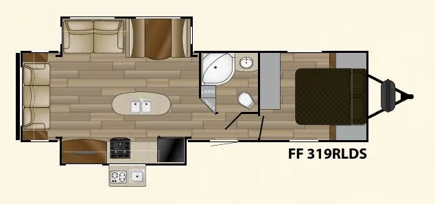 Cruiser RV Fun Finder Signature 319RLDS floor plan