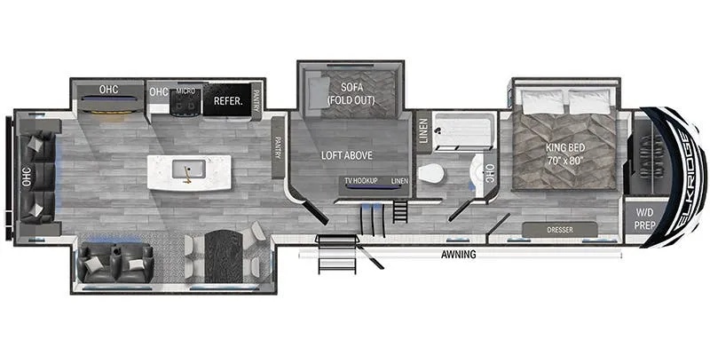Heartland ElkRidge ER 38 floor plan