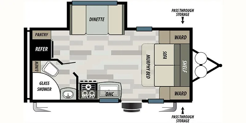 Forest River Sonoma 1900MB floor plan