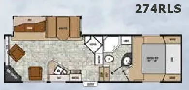 Coachmen Chaparral Lite 274RLS floor plan