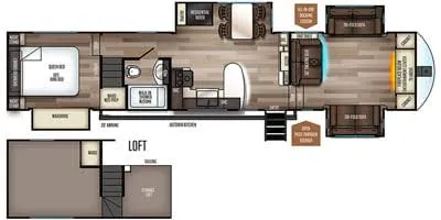 2021 Forest River Sabre 37FLL floor plan