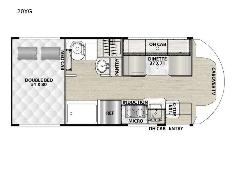 2025 Coachmen Cross Trail 20XG floor plan