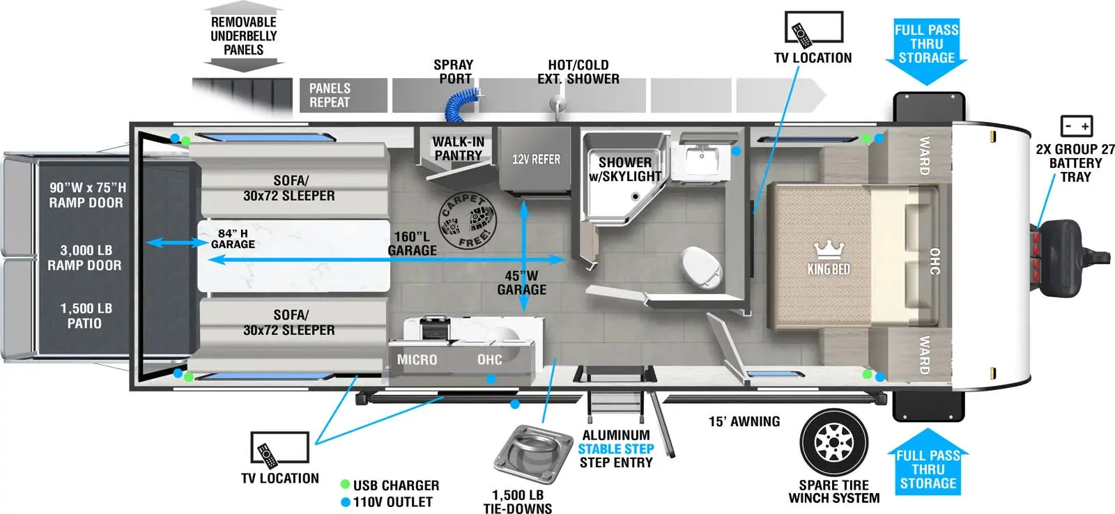 Forest River Salem FSX Max Series 210RTK floor plan