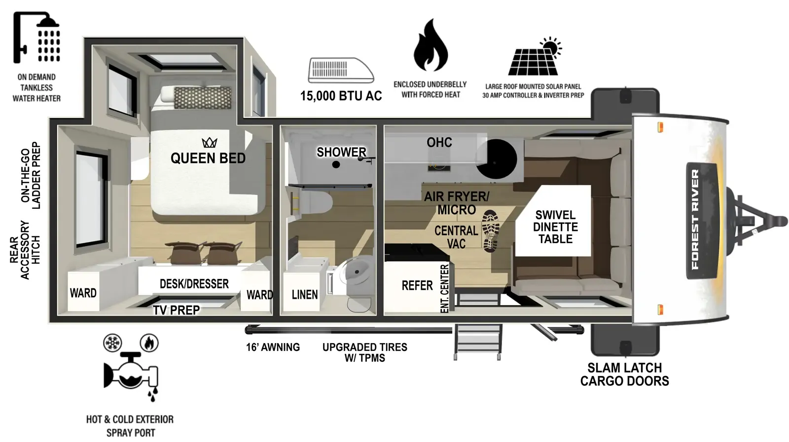 2026 Forest River R-POD RP-204 - Floor plan