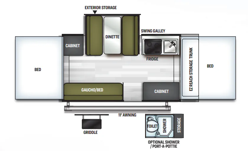 Forest River Flagstaff SE 228SE floor plan