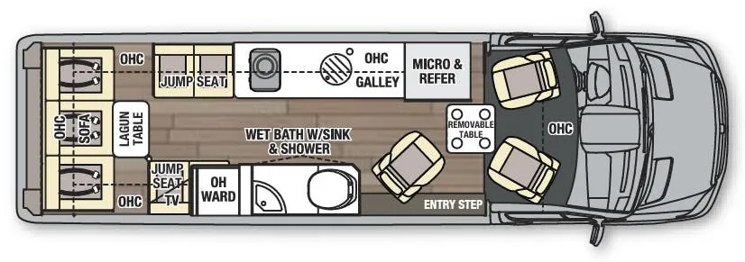 Coachmen Galleria 24T floor plan