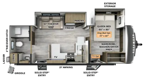 Forest River Rockwood Signature 8262RBS floor plan