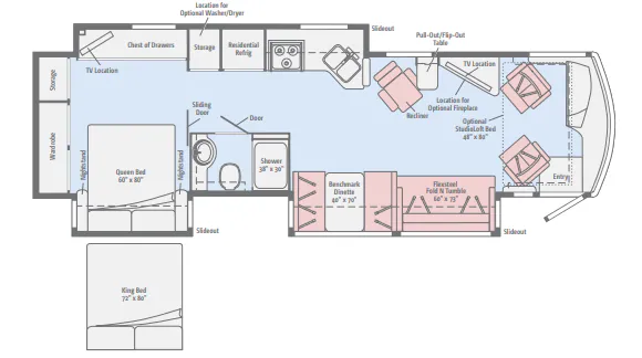 Winnebago Forza 36G floor plan