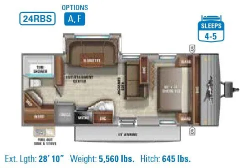 Jayco Jay Flight 24RBS floor plan