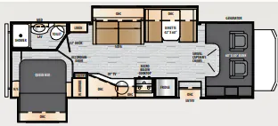 2023 East to West Entrada 2600DS - Floor plan