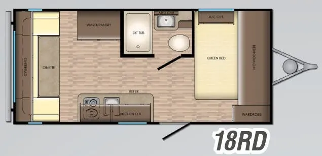CrossRoads Zinger Lite 18RD floor plan