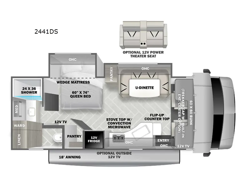 2023 Forest River Forester 2441DS floor plan