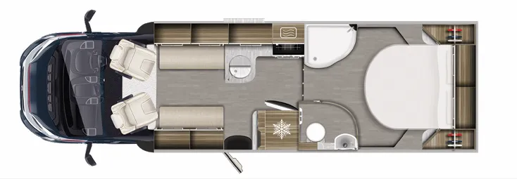 Auto-Trail Frontier DELAWARE floor plan
