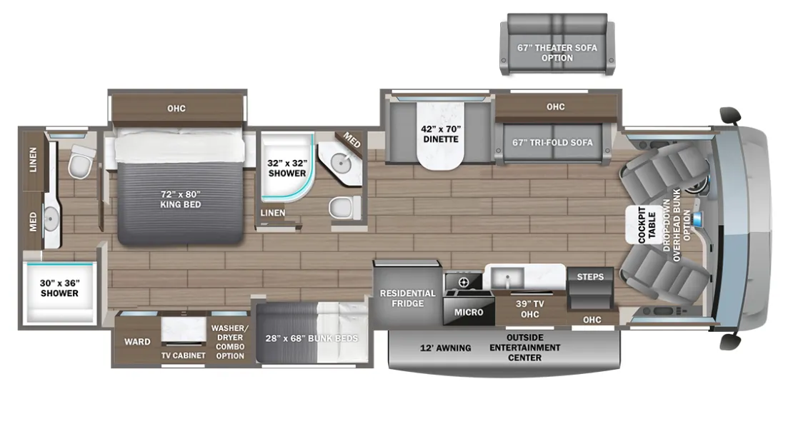 2026 Entegra Coach Vision XL 36A - Floor plan