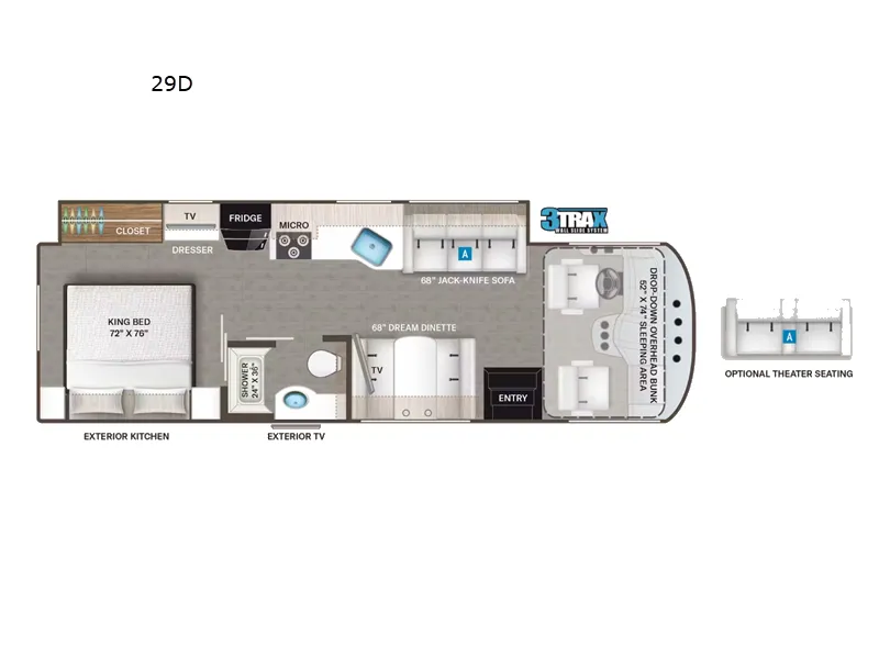 2026 Thor Motor Coach ACE 29D - Floor plan