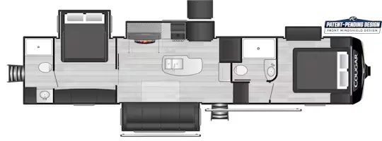 Keystone Cougar 350DMS floor plan