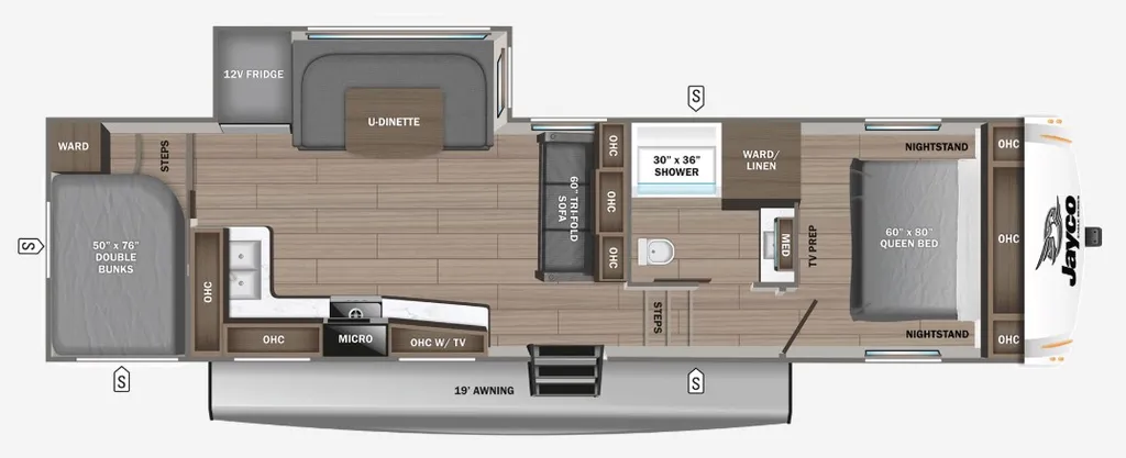 2027 Jayco Eagle SLE 28BHU floor plan
