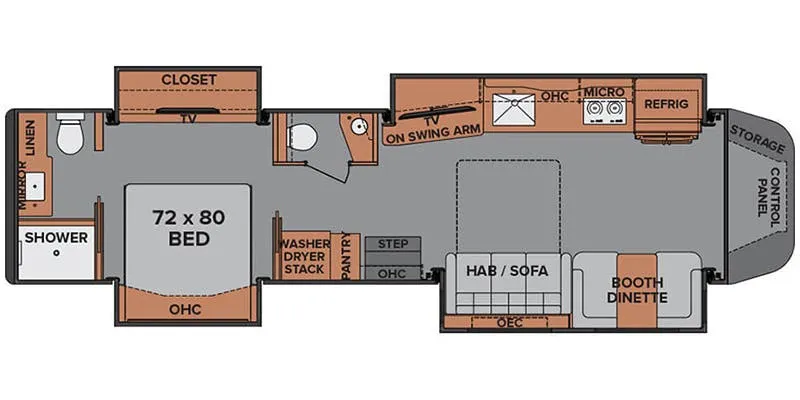 Renegade RV Ikon i4534RQ floor plan