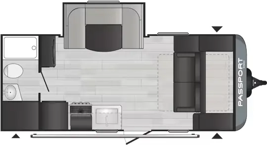 Keystone Passport SL Series 189RBWE floor plan