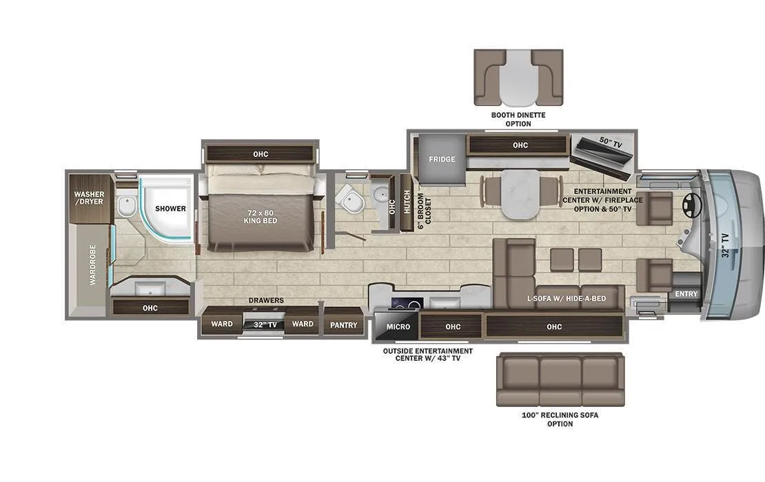 Entegra Coach Aspire 44B floor plan