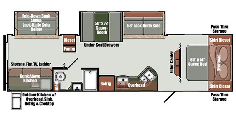 Gulf Stream Geo 295DC floor plan