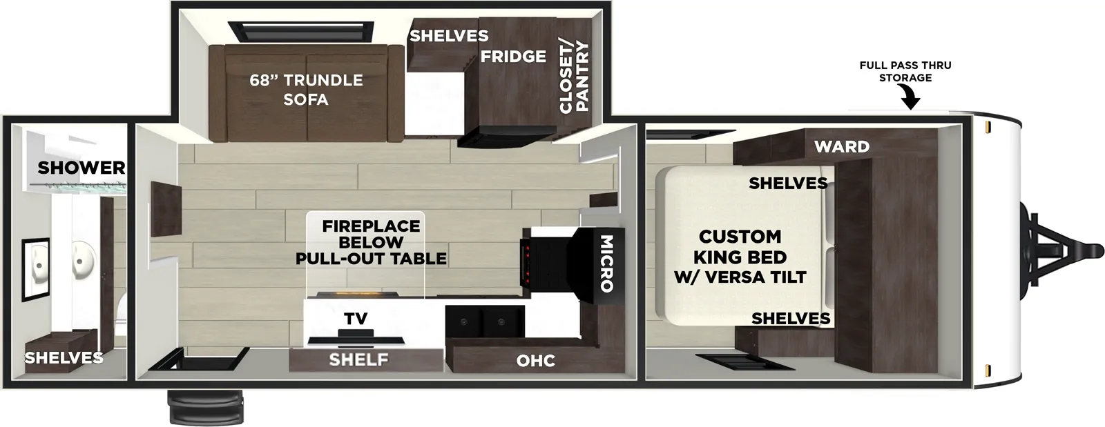2026 Forest River Wildwood 250ZEN - Floor plan