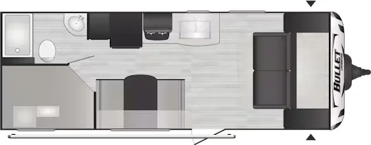 Keystone Bullet Crossfire 2200BH floor plan