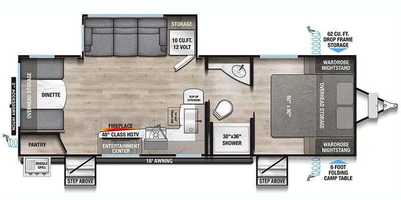 2025 Alliance RV Delta 252RL - Floor plan