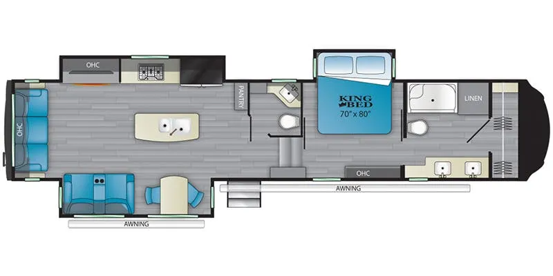 Heartland Bighorn BH 3870 FB floor plan
