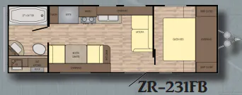 CrossRoads Z-1 ZR-231FB floor plan