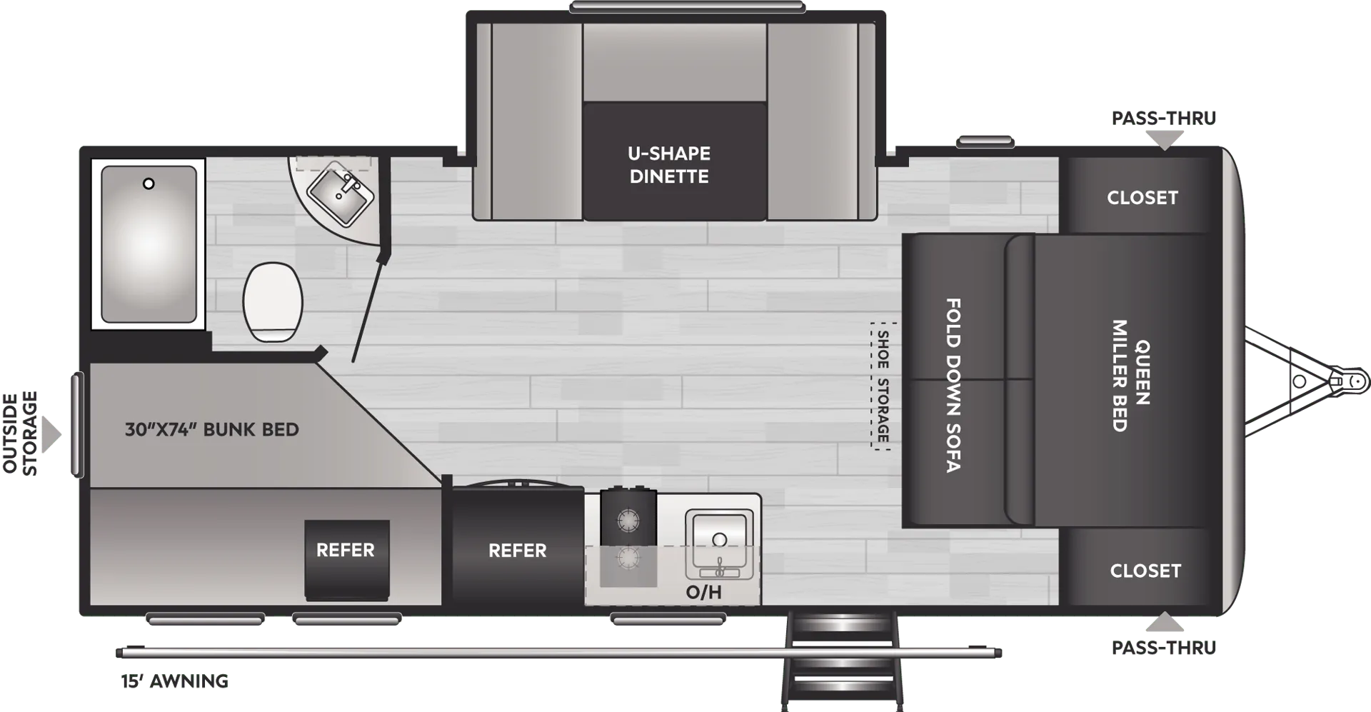 Keystone Springdale Classic Single 1810BH floor plan