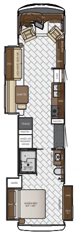 2020 Newmar Canyon Star 3911 floor plan