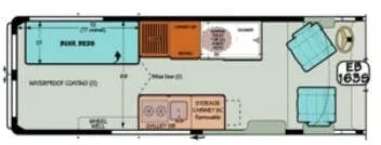 Sportsmobile Sprinter EB 163s floor plan