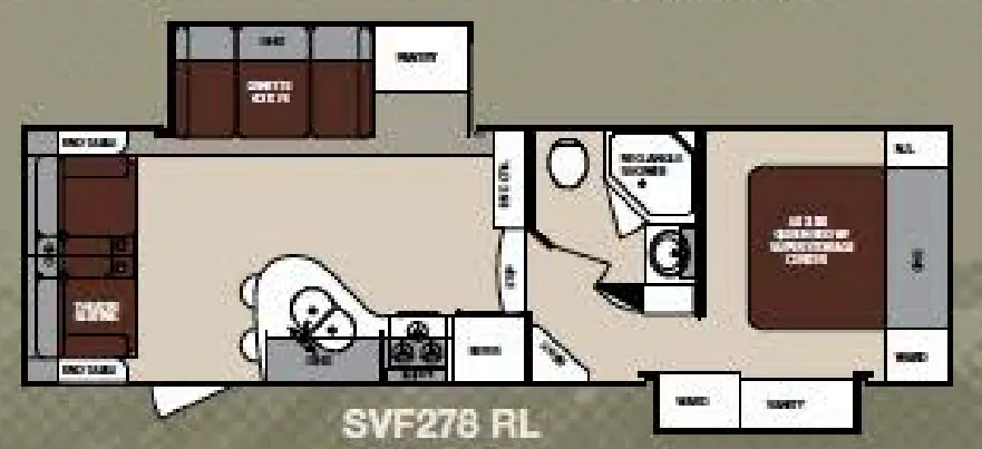 Forest River Surveyor SVF278 RL floor plan
