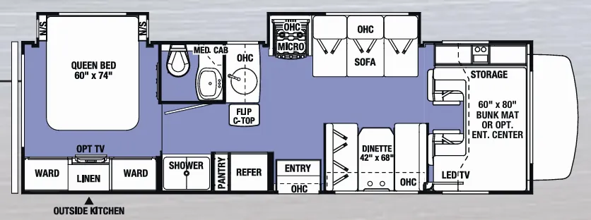 Forest River Sunseeker 2860DS floor plan
