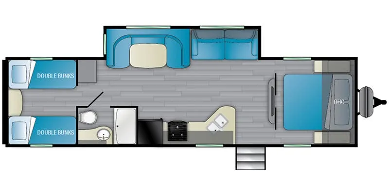 Heartland Trail Runner TR 30 USBH floor plan