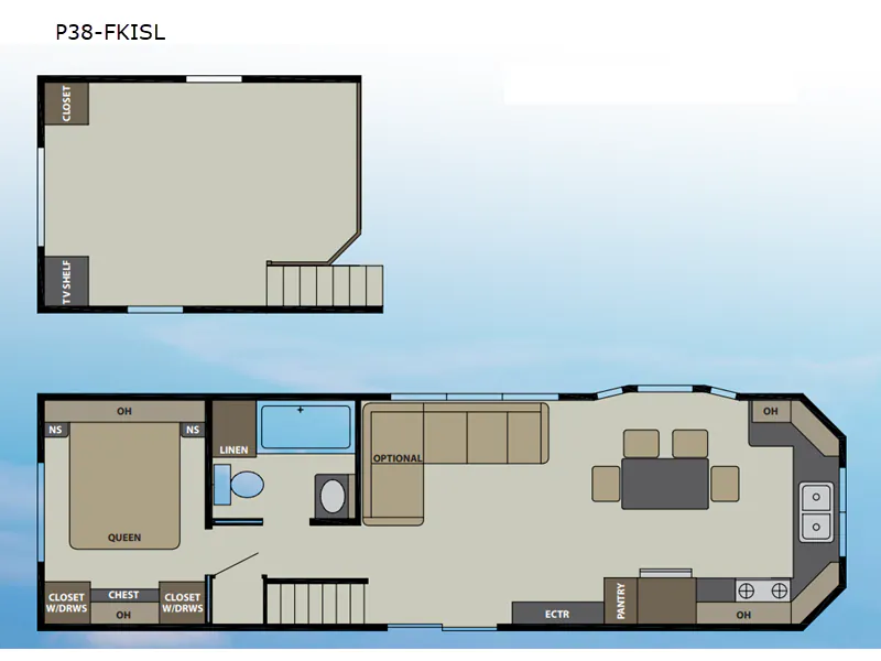 2026 Canterbury RV Parkvue P38-FKISL - Floor plan