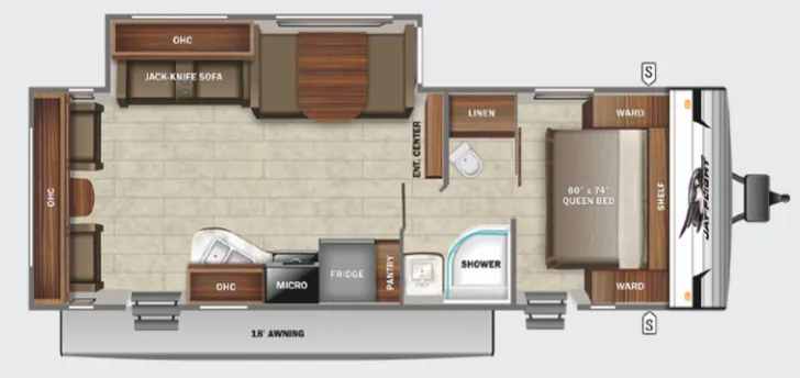 Jayco Jay Flight SLX 8 265RLS floor plan