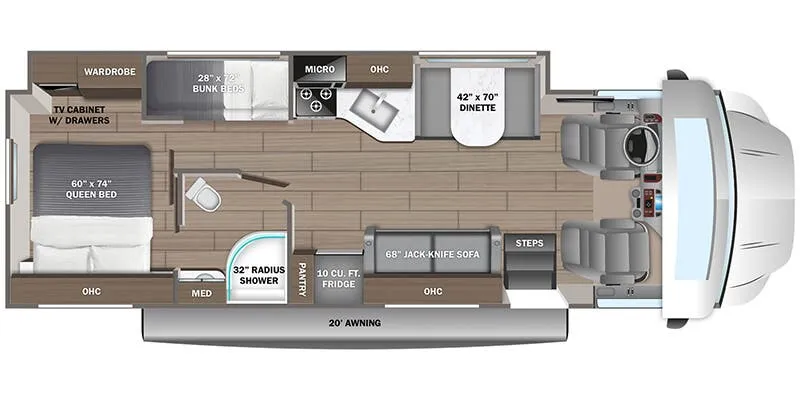 Jayco Greyhawk XL 33F floor plan