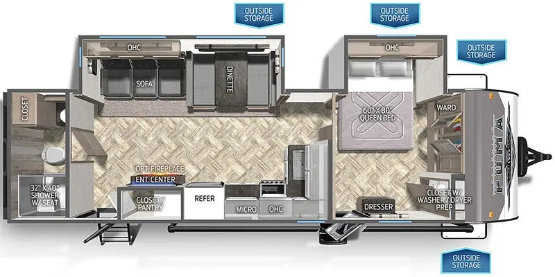Palomino Puma 27RBDS floor plan