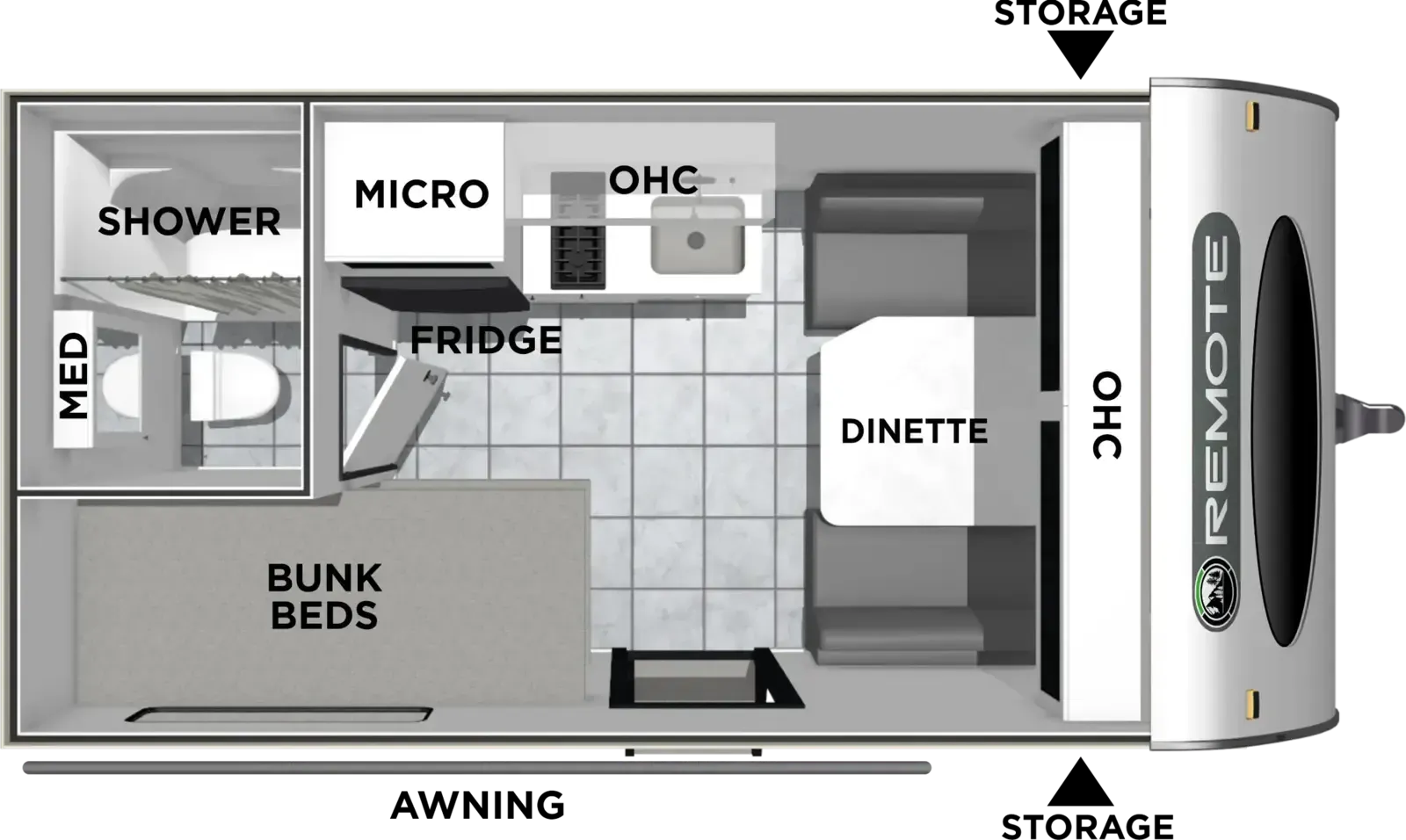 Coachmen Remote 123R floor plan