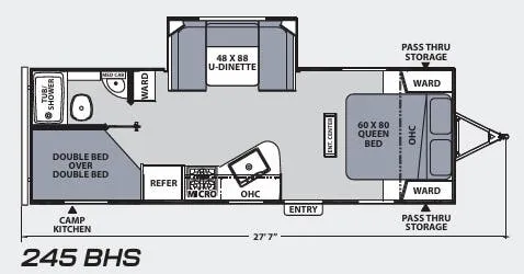 Coachmen Apex Ultra-Lite 245BHS floor plan