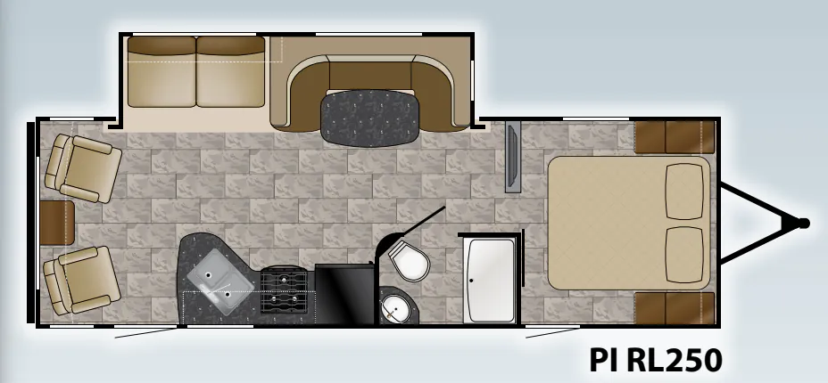 Heartland Pioneer RL250 floor plan