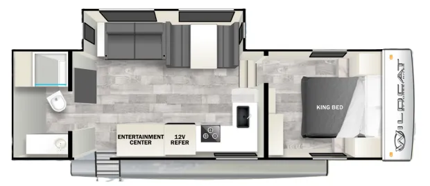 2024 Forest River Wildcat One 27RB - Floor plan