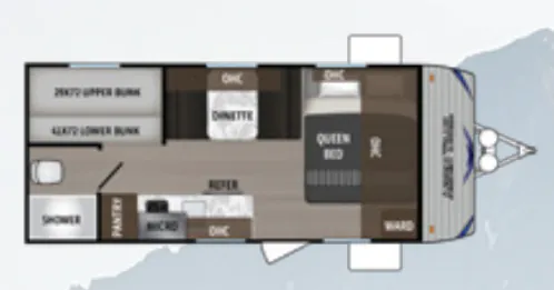 Dutchmen Aspen Trail LE 1700BH floor plan