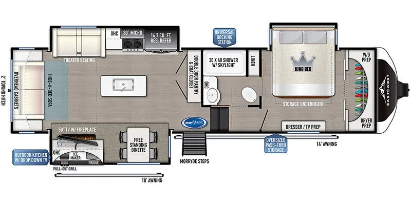 East to West Tandara 321RL-OK floor plan