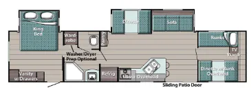 Gulf Stream Conquest Supreme 36FRSG floor plan